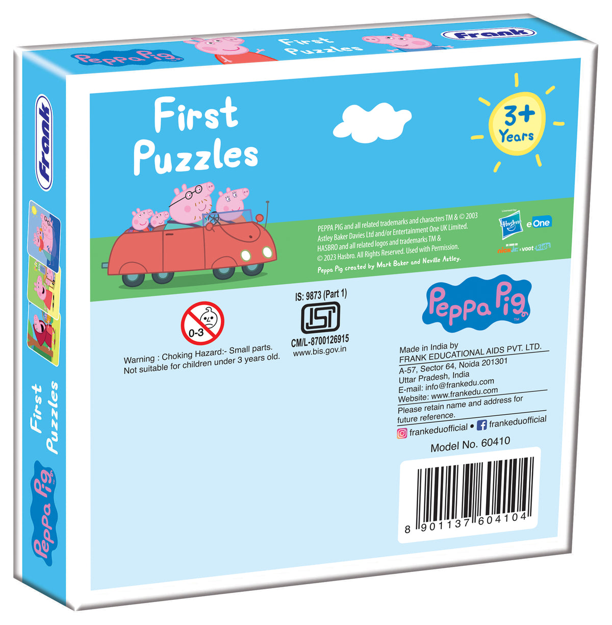 Peppa Pig First Puzzles (4, 6 & 8 Pieces)
