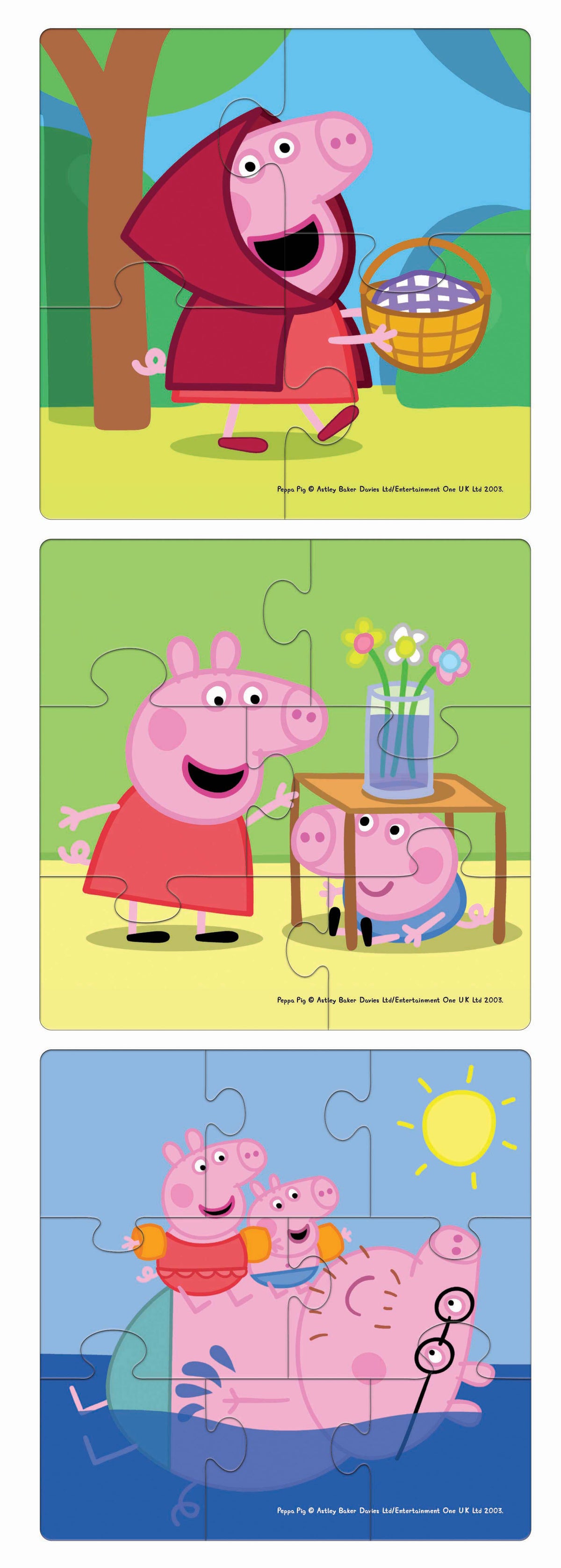 Peppa Pig First Puzzles (4, 6 & 8 Pieces)