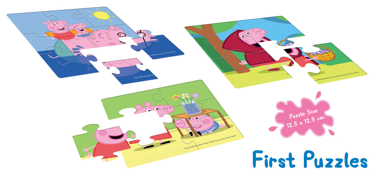 Peppa Pig First Puzzles (4, 6 & 8 Pieces)