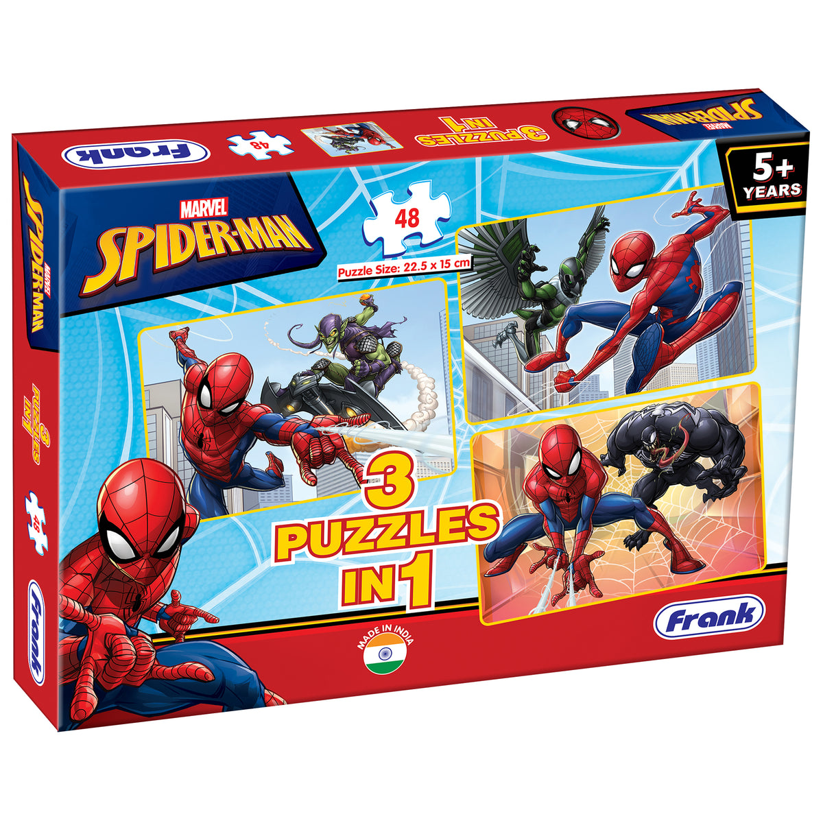 Marvel Spider-Man 3 x 48 Pieces Puzzles
