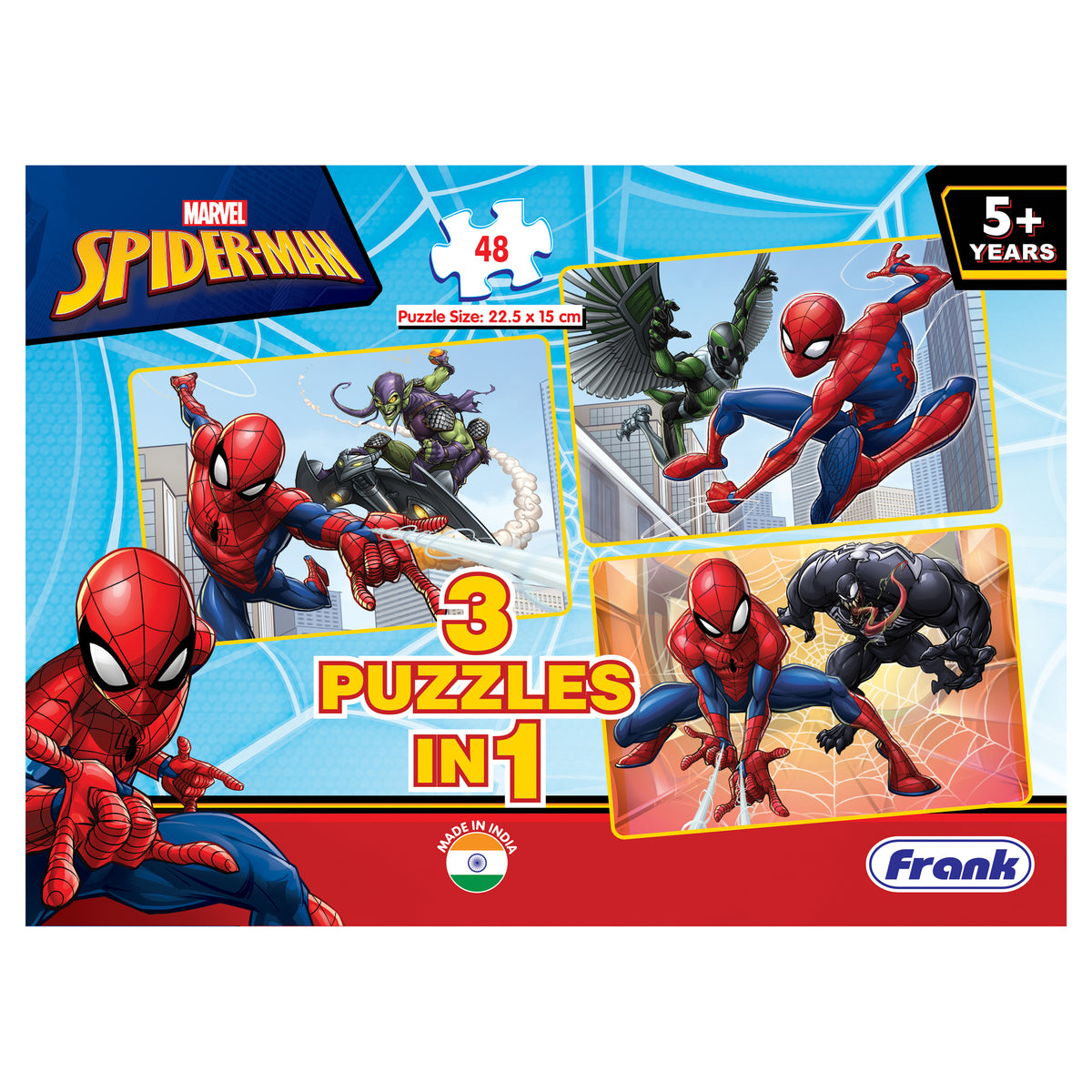 Marvel Spider-Man 3 x 48 Pieces Puzzles