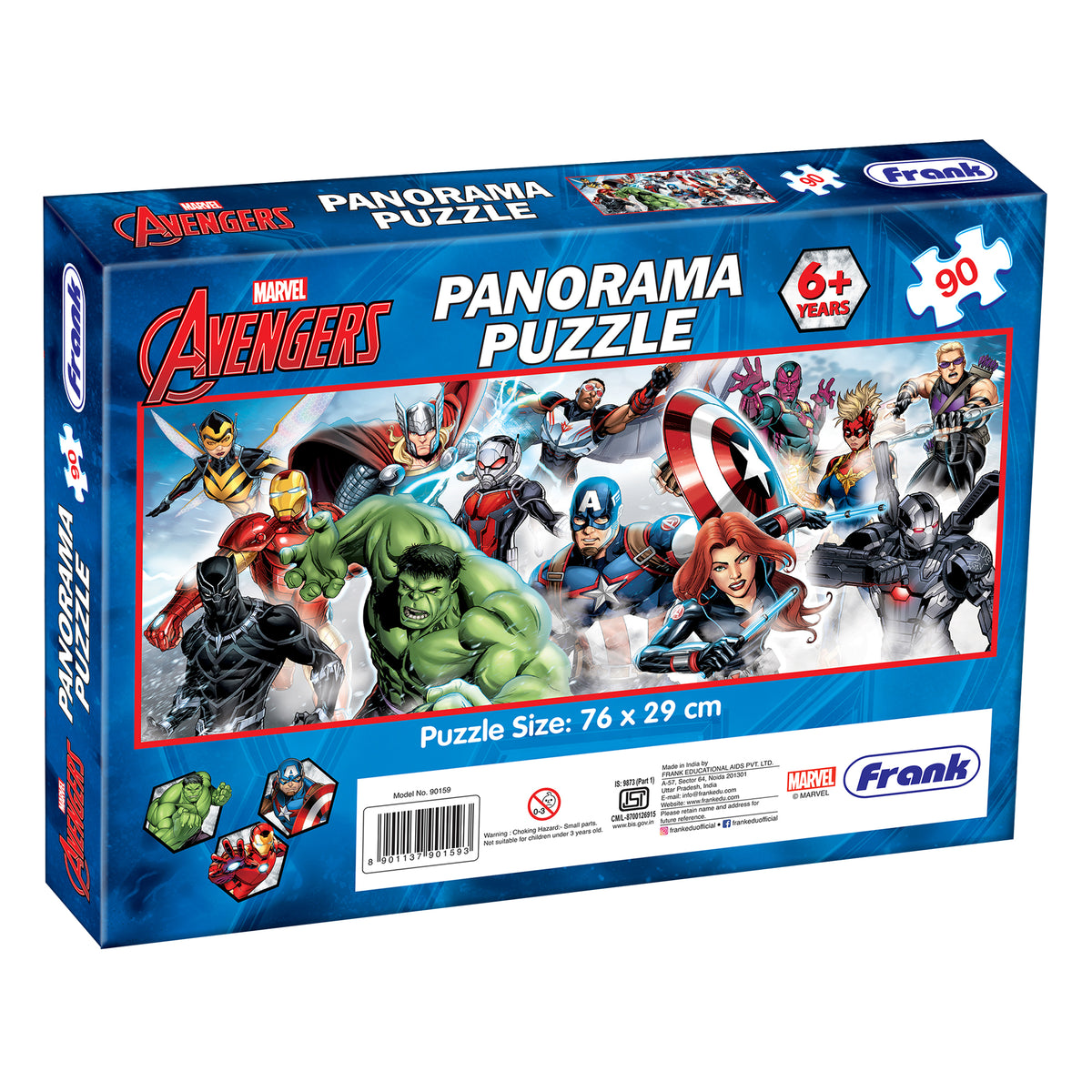Marvel Avengers 90 Pieces Panorama Puzzle
